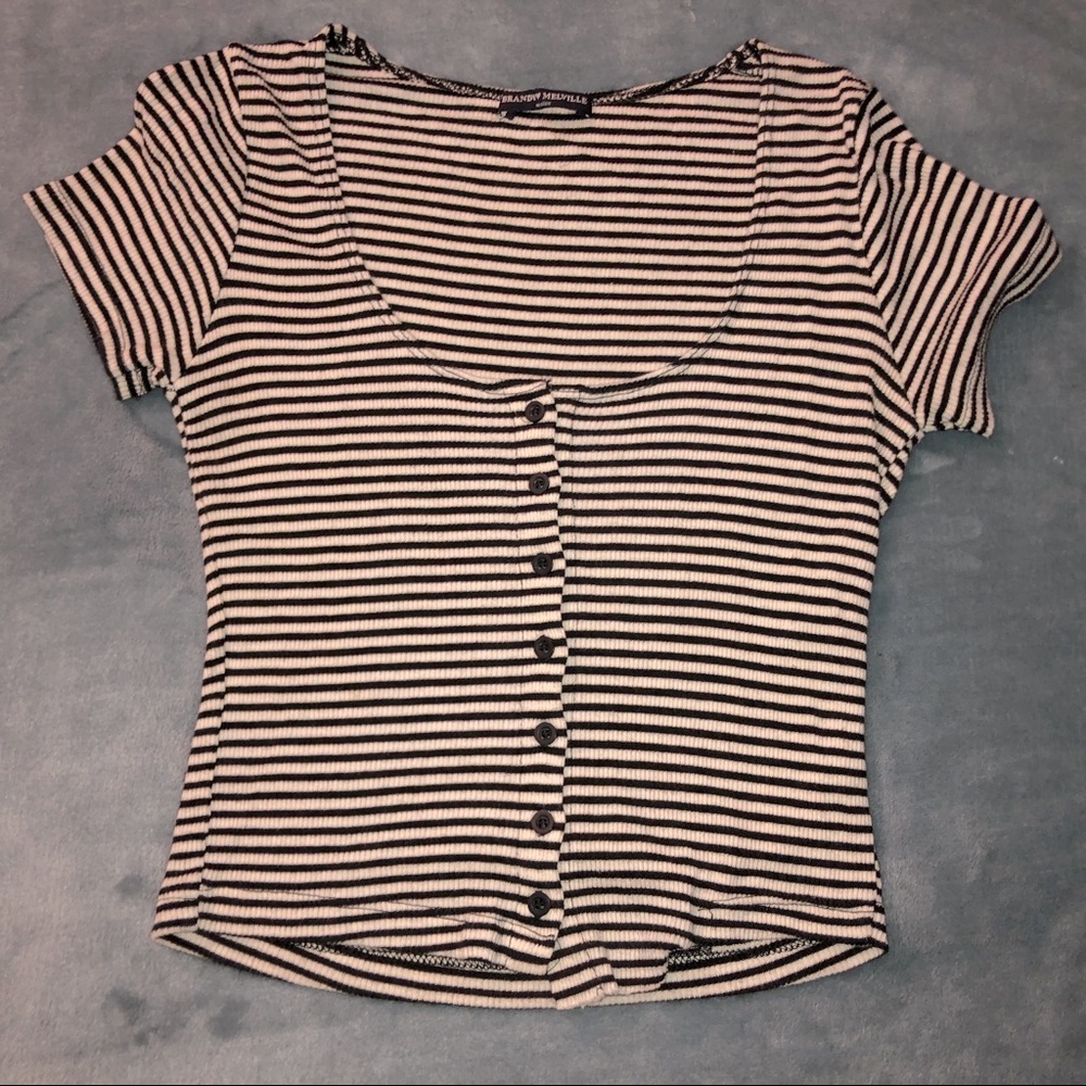 Striped short sleeve shirt
